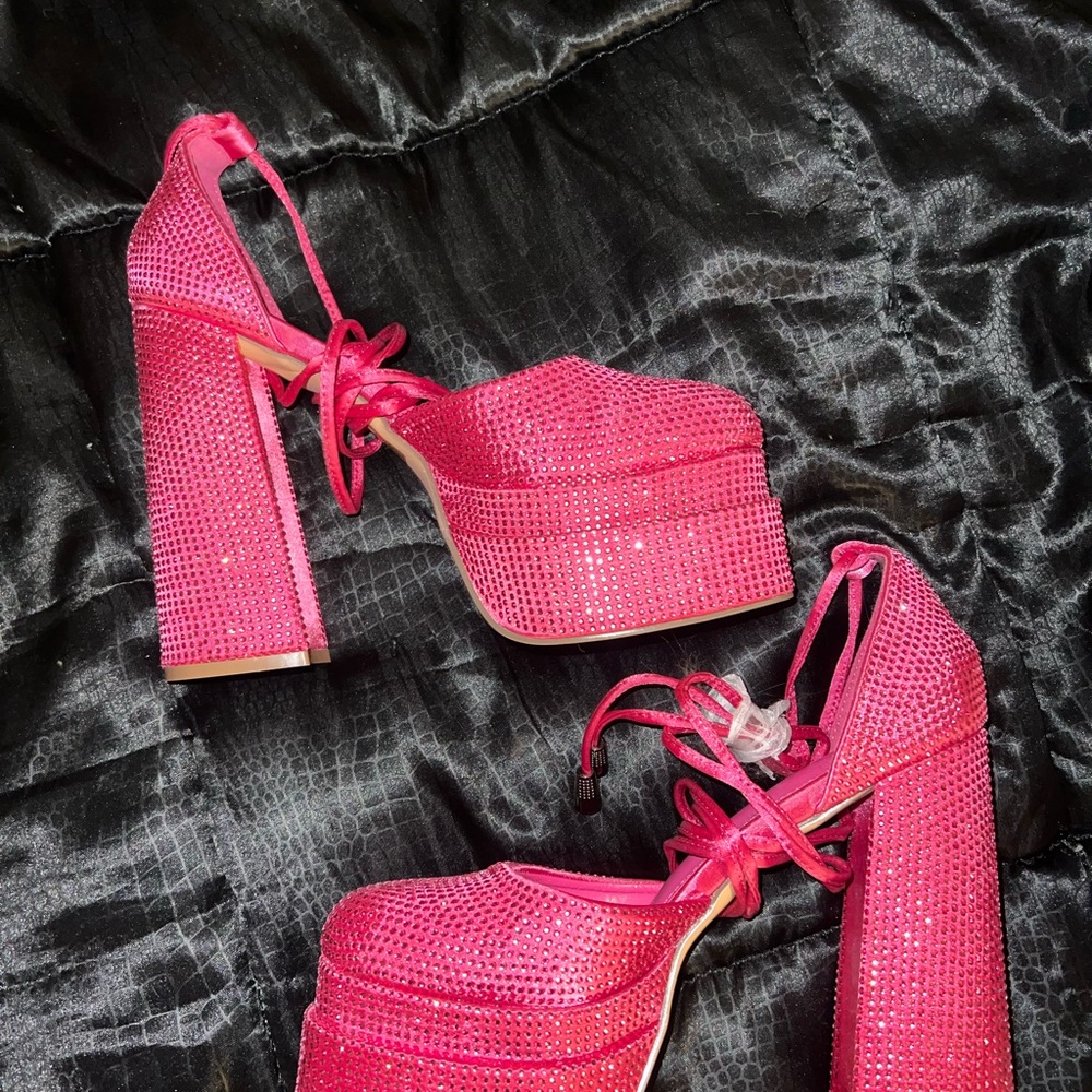 Pink Platform Heels